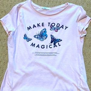 Cute girls butterfly shirt